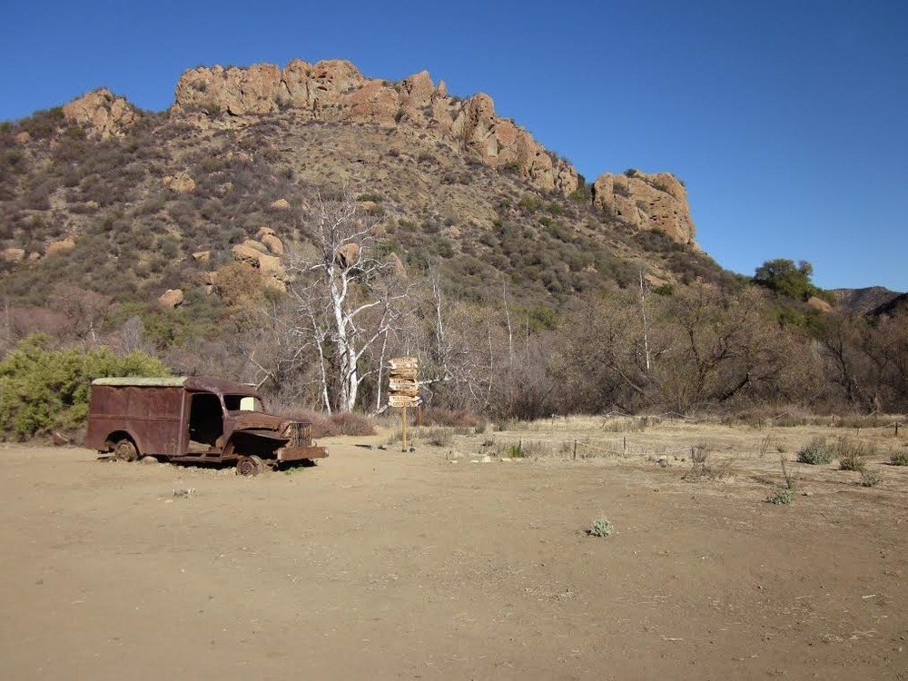 MASH Site - Rusty Truck & Mountains