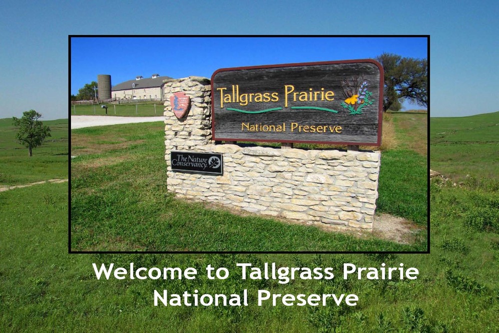 Tallgrass Prairie welcome sign