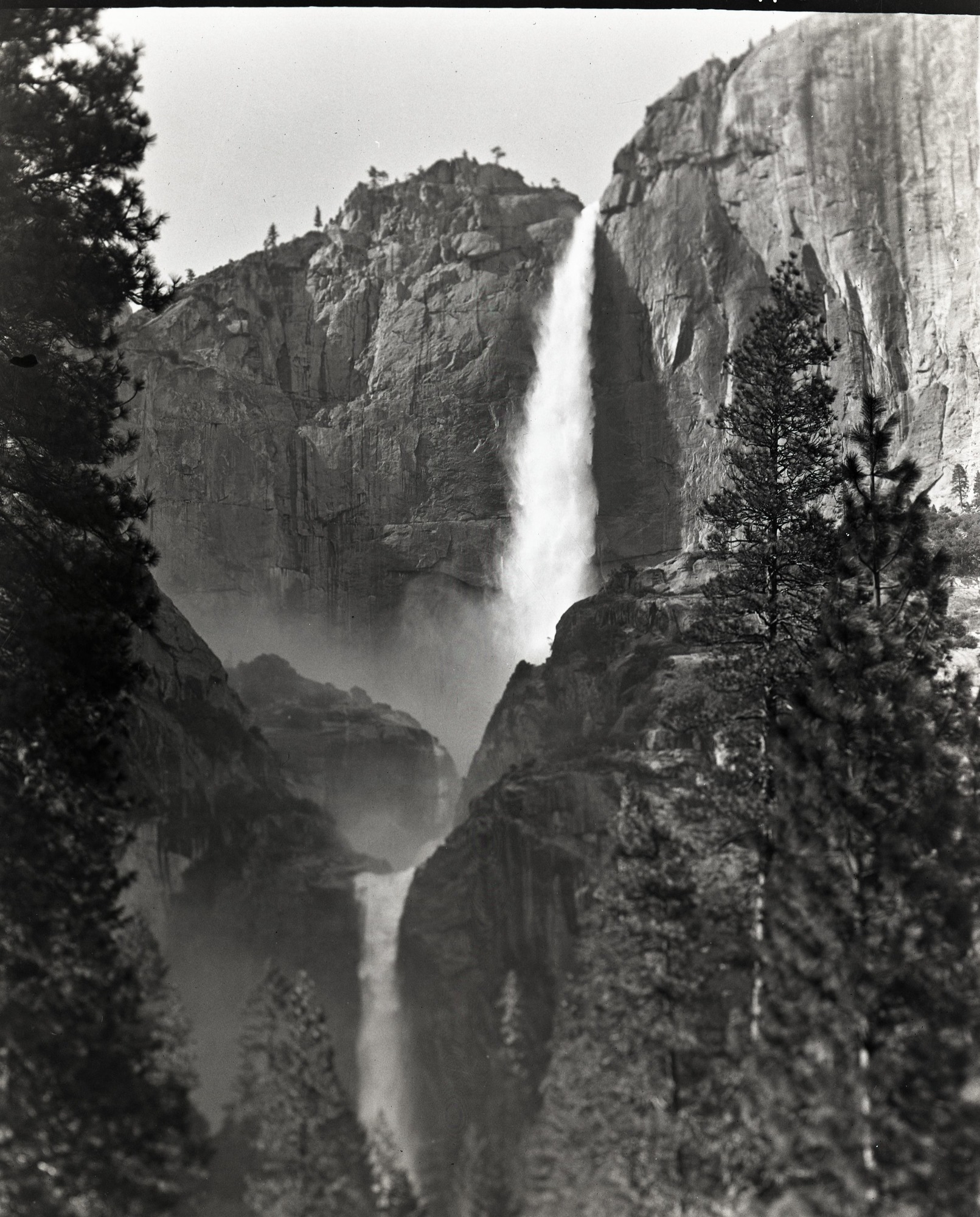 Copy Neg: April 1992, M. Floyd. Yosemite Falls in late afternoon.