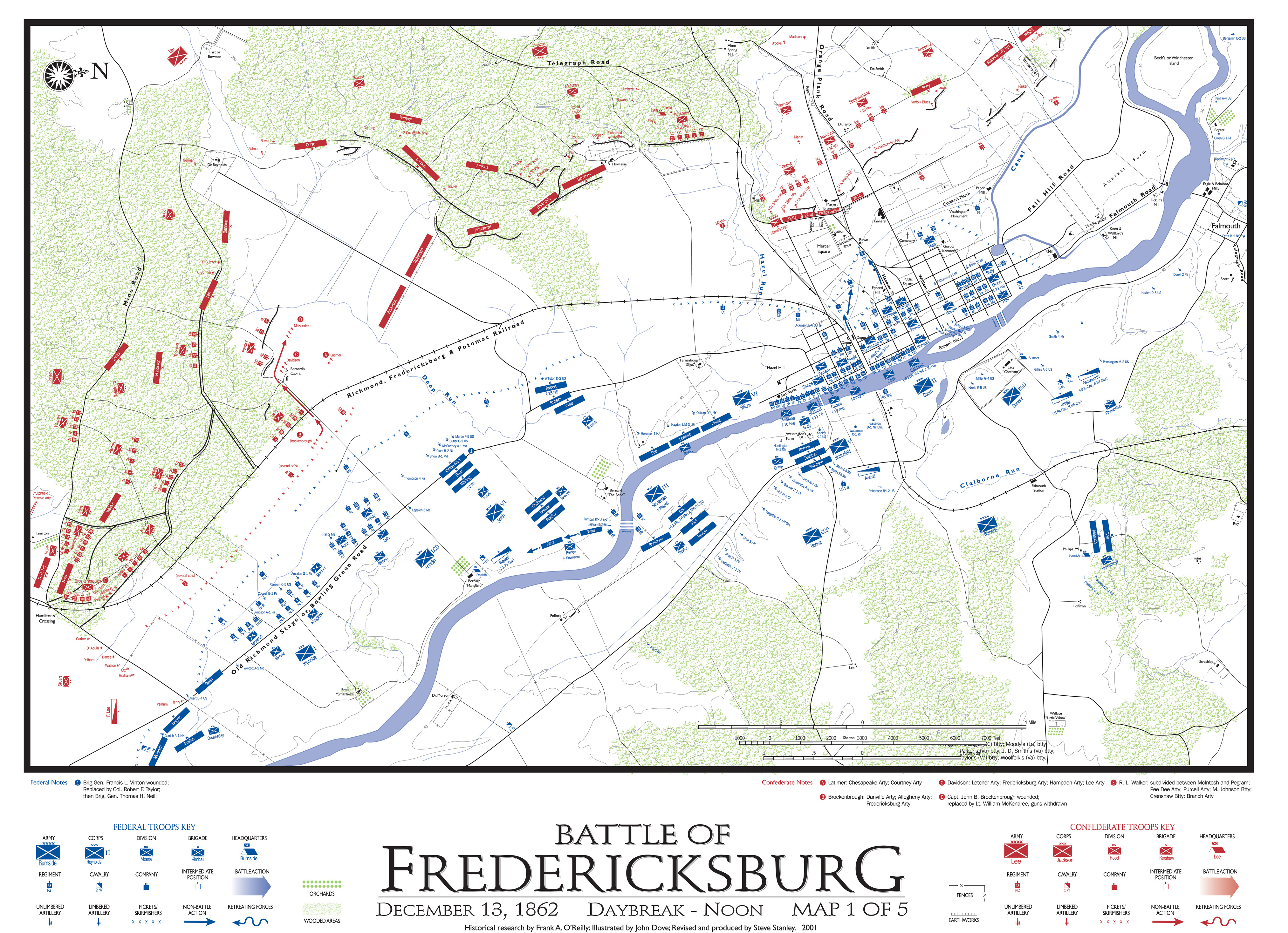 Fredericksburg Troop Movements