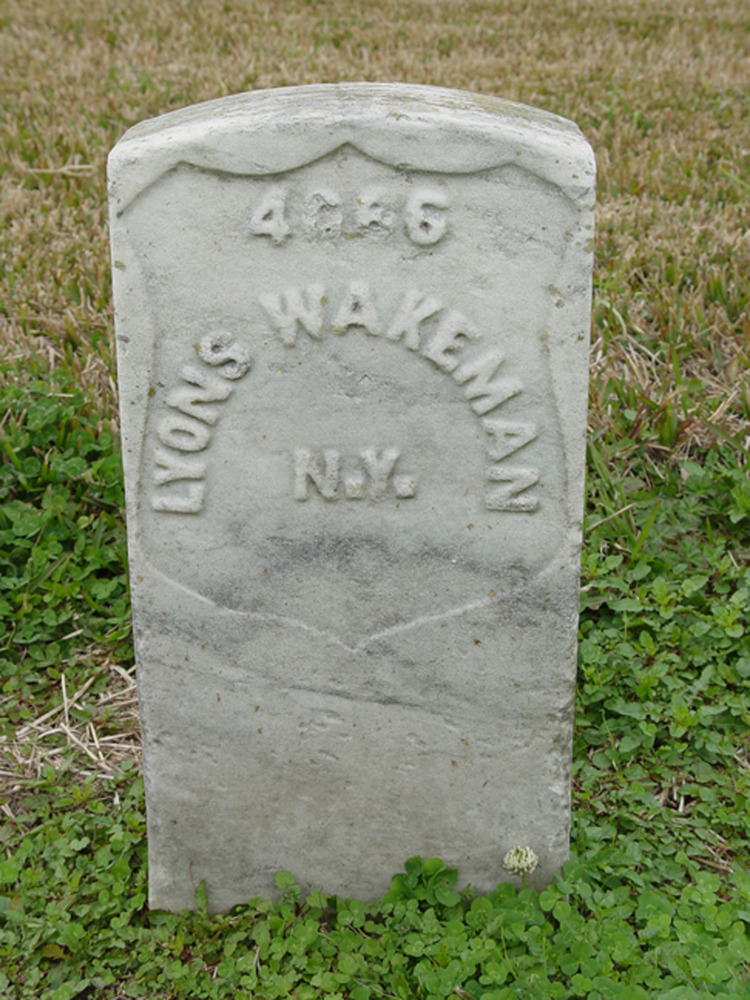 Sarah Wakeman's tombstone.