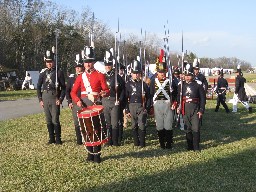 Living history experts portray the 7th US Infantry at the Battle of New Orleans anniversary