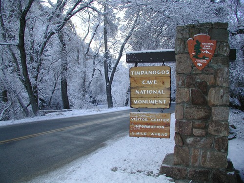 Entering the Monument in winter