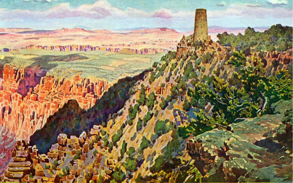 Grand Canyon Nat Park: Widforss Postcard H4483
