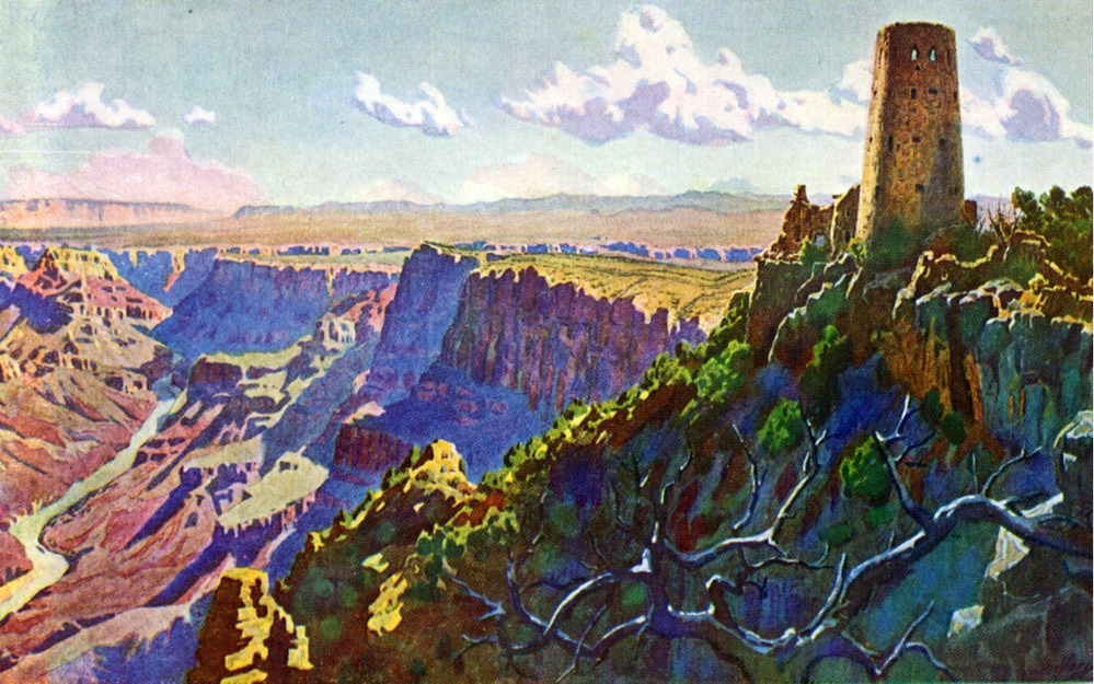 Grand Canyon Nat Park: Widforss Postcard H4481
