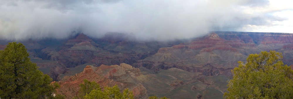 Grand Canyon Nat. Park: Yaki Point, Spring Storm Approaching