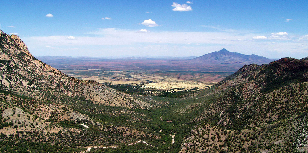 Looking east from Montezuma Pass