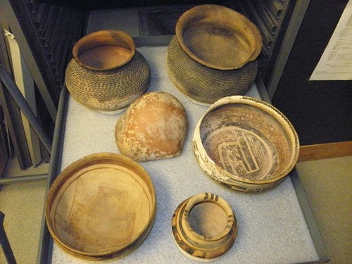 Archaeological collection in storage