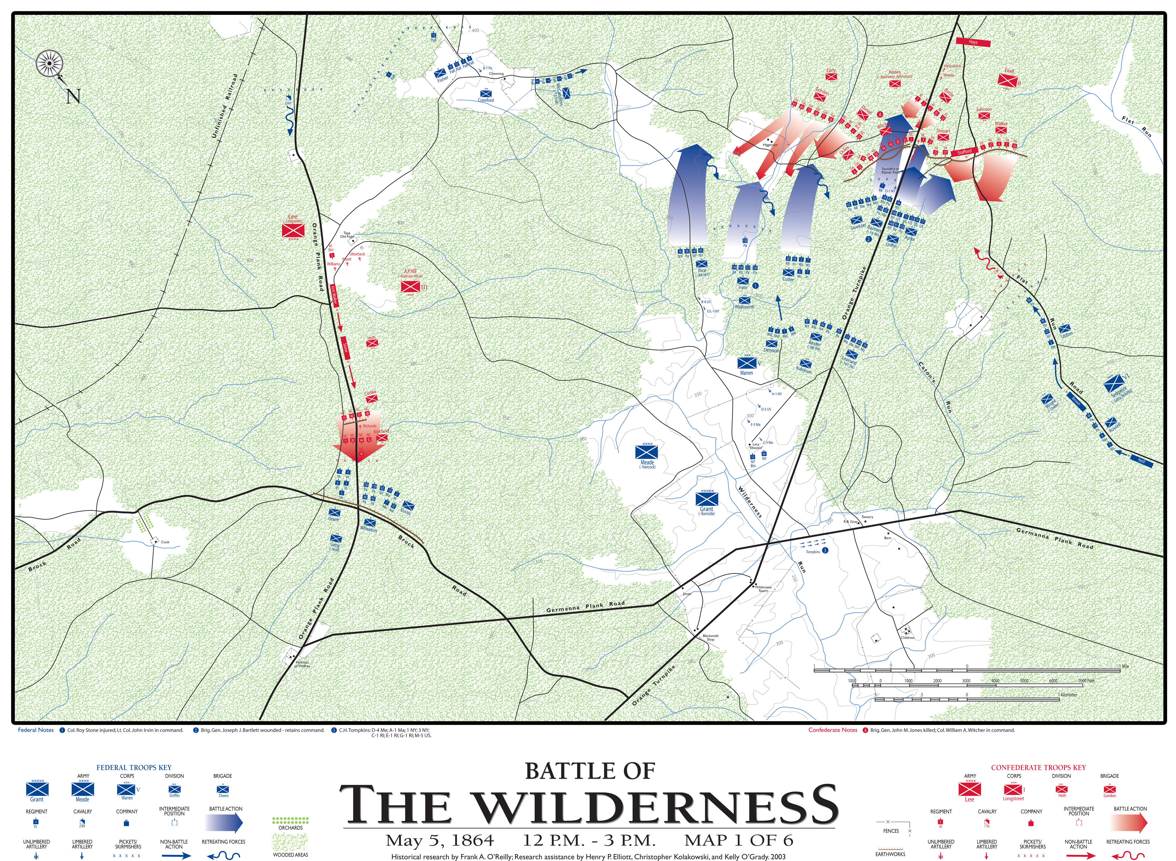 Wilderness Troop Movement Maps