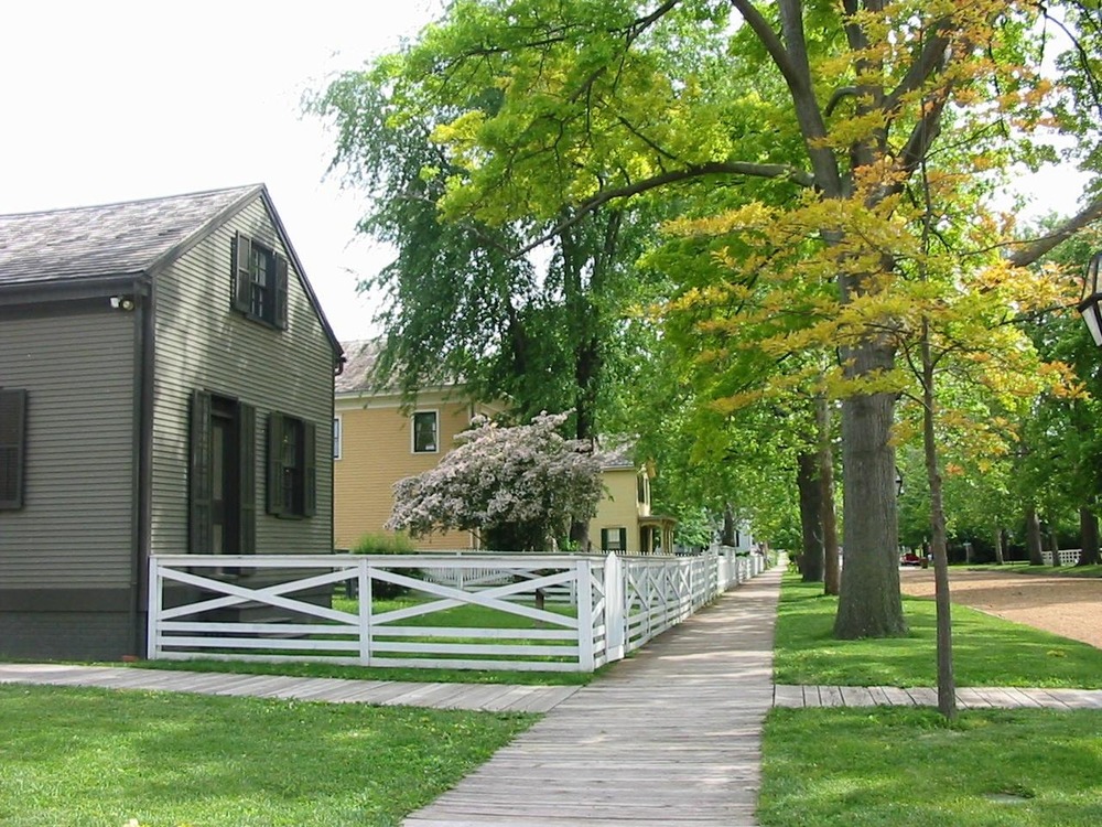 The Arnold house restored to its 1860 appearance.