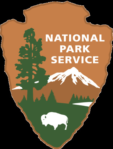 National Park Service arrowhead logo, in color with transparent background.