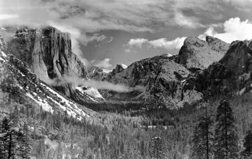 Yosemite Valley from Wawona Road Tunnel. Copy Neg: 1995 L. Radanovich.