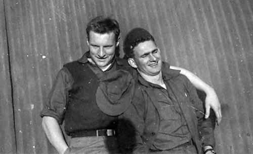 Courtesy of Walter Andersen - Sandor "The Count" Podmanski and Bob Wyman, 1944