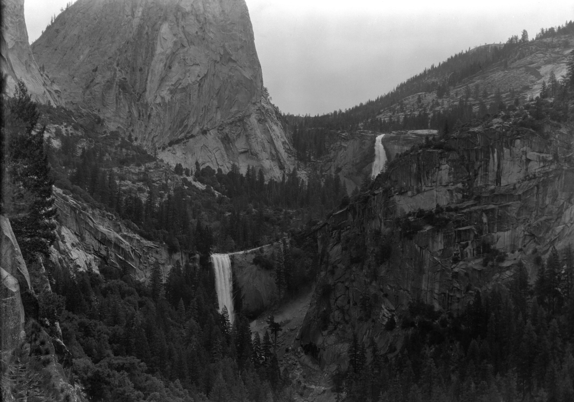 Vernal & Nevada Falls. For museum exhibit case at foot of trail.