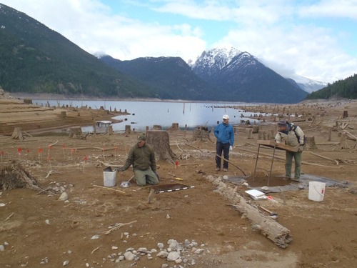 NCRI Archaeologists excavate and screen for artifacts at North Cascades National Park
