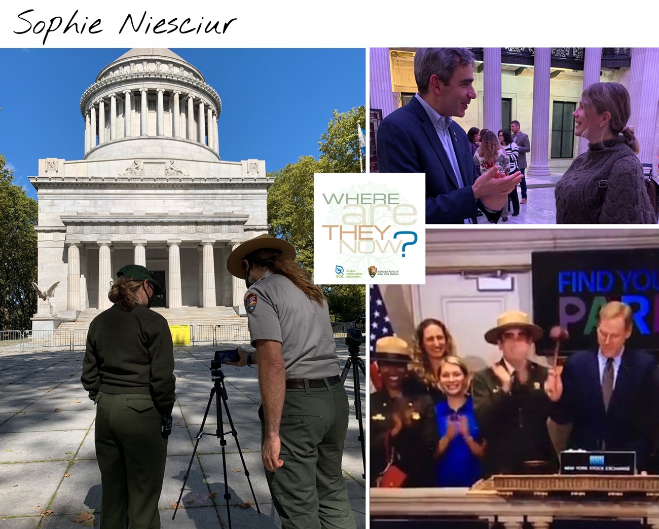 Former NPNH Intern Sophie Niesciur, then and now.