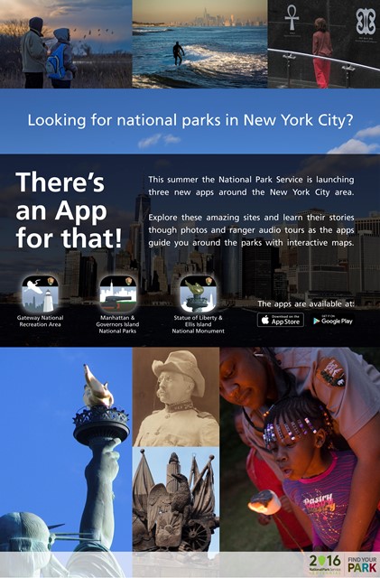 National Parks of New York Harbor offers three new apps for visiting our ten national parks.