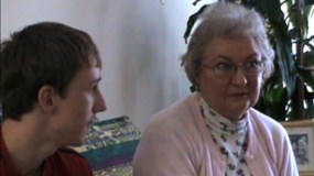 George Kaluski interviews his grandmother, Margaret Kubasczyk, who immigrated from Poland. George Kaluski interviews his grandmother, Margaret Kubasczyk, who immigrated from Poland.