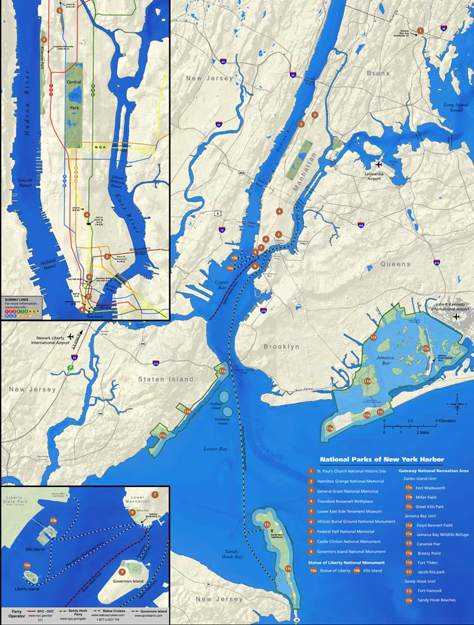 new york city harbor map