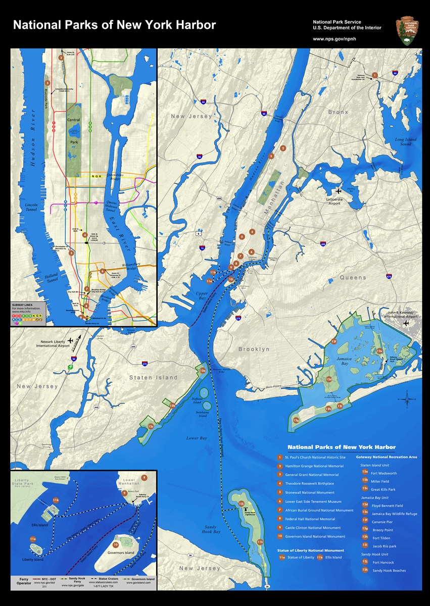 Maps National Parks Of New York Harbor U S National Park Service