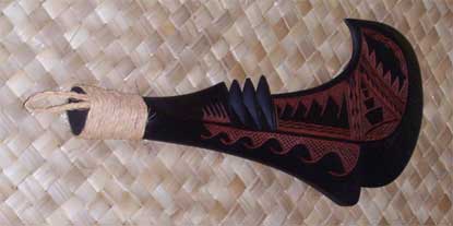 Ta Fesilafa'i – This was her first and primary weapon and she used it most of the time during the
battle.