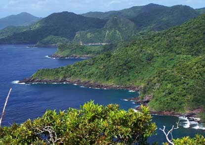 Tutuila shoreline within the national park. Tutuila shoreline within the national park.