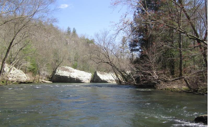 View from the water at Obed WSR