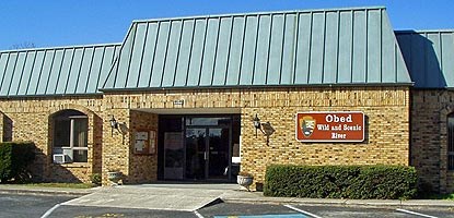 Obed Visitor Center located in downtown Wartburg, Tennessee.