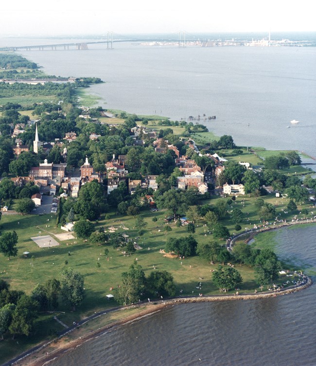 Aerial photo showing Battery park