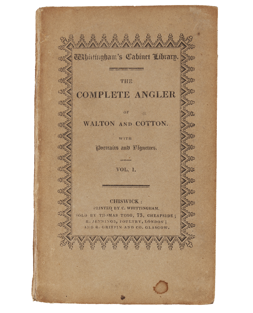 Henry W. Longfellow's paperback copy of the fishing treatise 