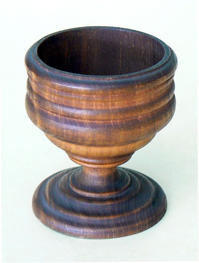 A small wooden cup made from the Washington Elm. A small wooden cup made from the Washington Elm.