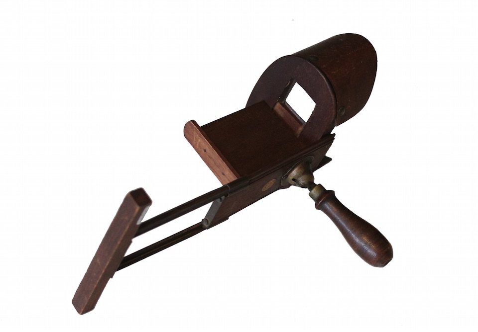 A Holmes style stereoscope.