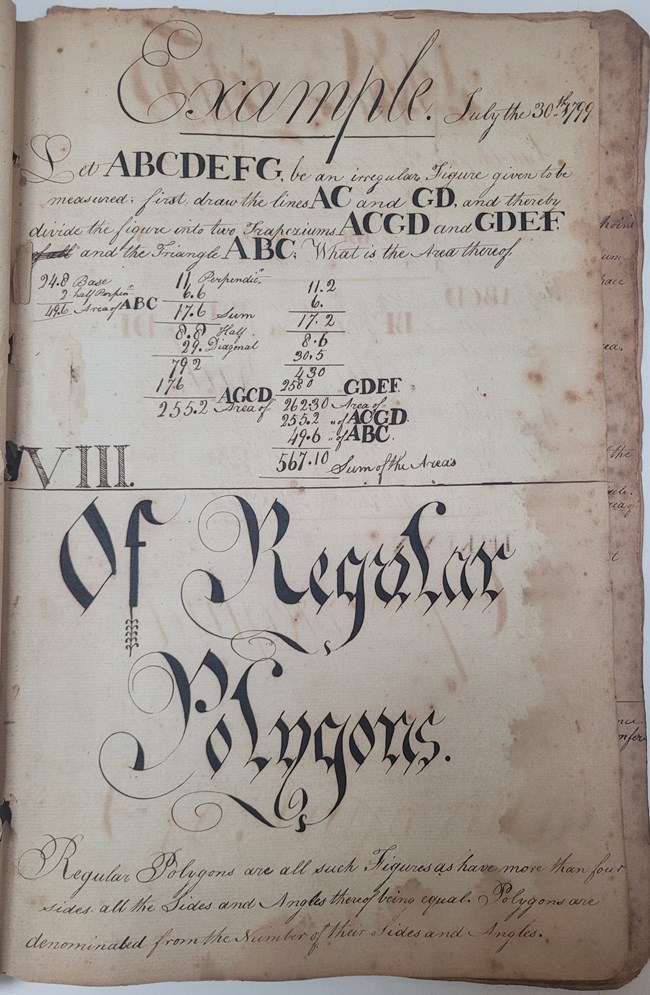 Page with geometry questions.