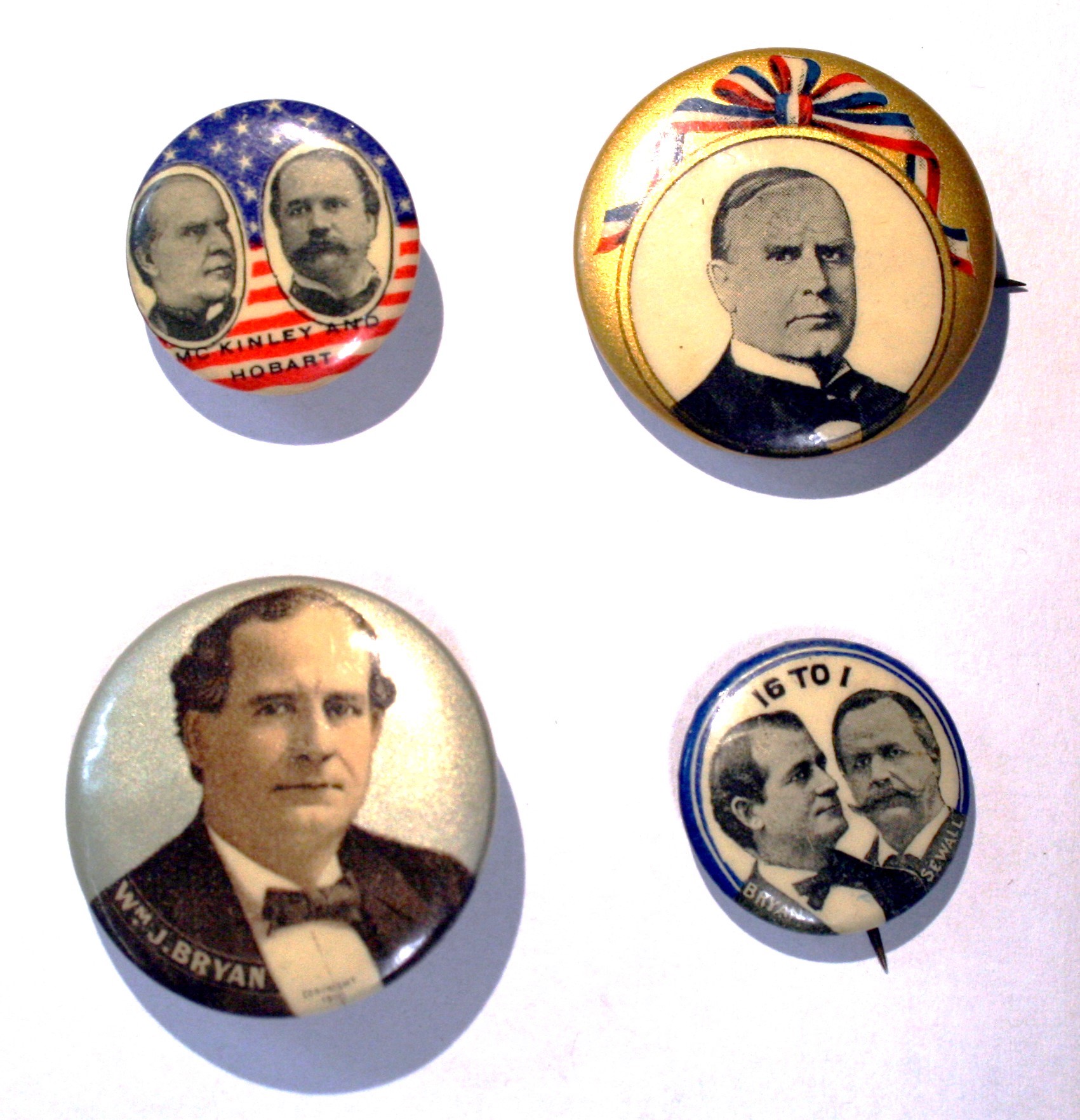 Campaign Buttons four campaign buttons