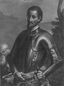 A painting of Hernando de Soto