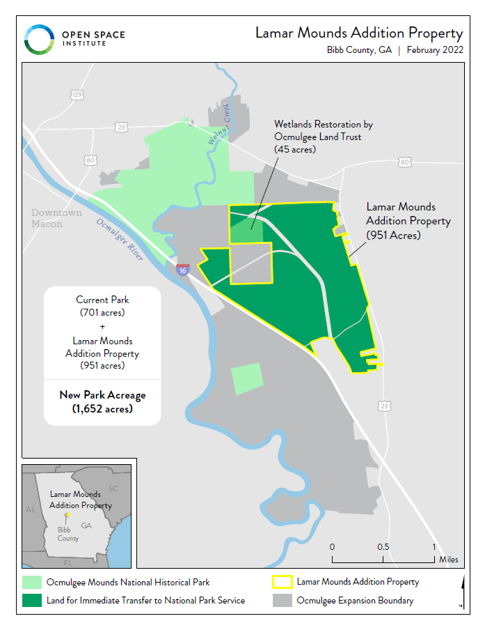 A map of the park expansion