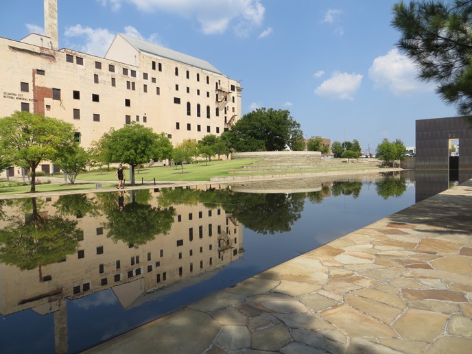 Journal Record Building and the Reflecting Pool