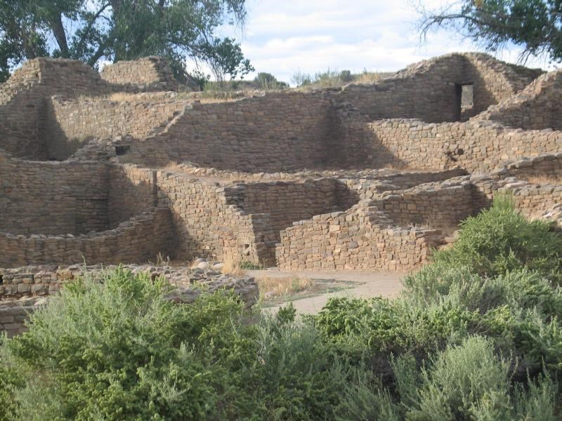 ruins at Aztec Ruins National Monument