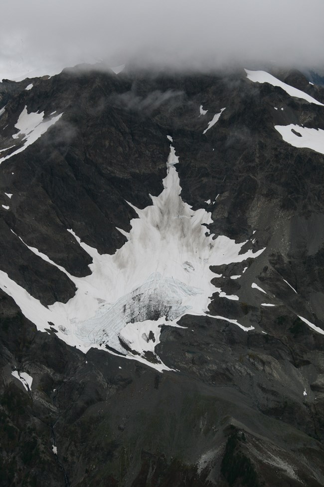 A small mountain glacier.