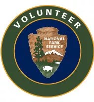 Color VIP logo in green and blue with NPS arrowhead in center