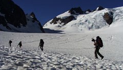 Climbers on Mt. Olympus