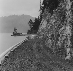 Lake Crescent and highway 101 location dirt road.