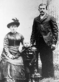 Historic photo of Antone and Joshepha Kestner with eldest child