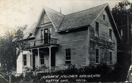 Historic photo of the Anders Nylund home built around 1904