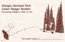 The cover of the Olympic National Park Junior Ranger Booklet