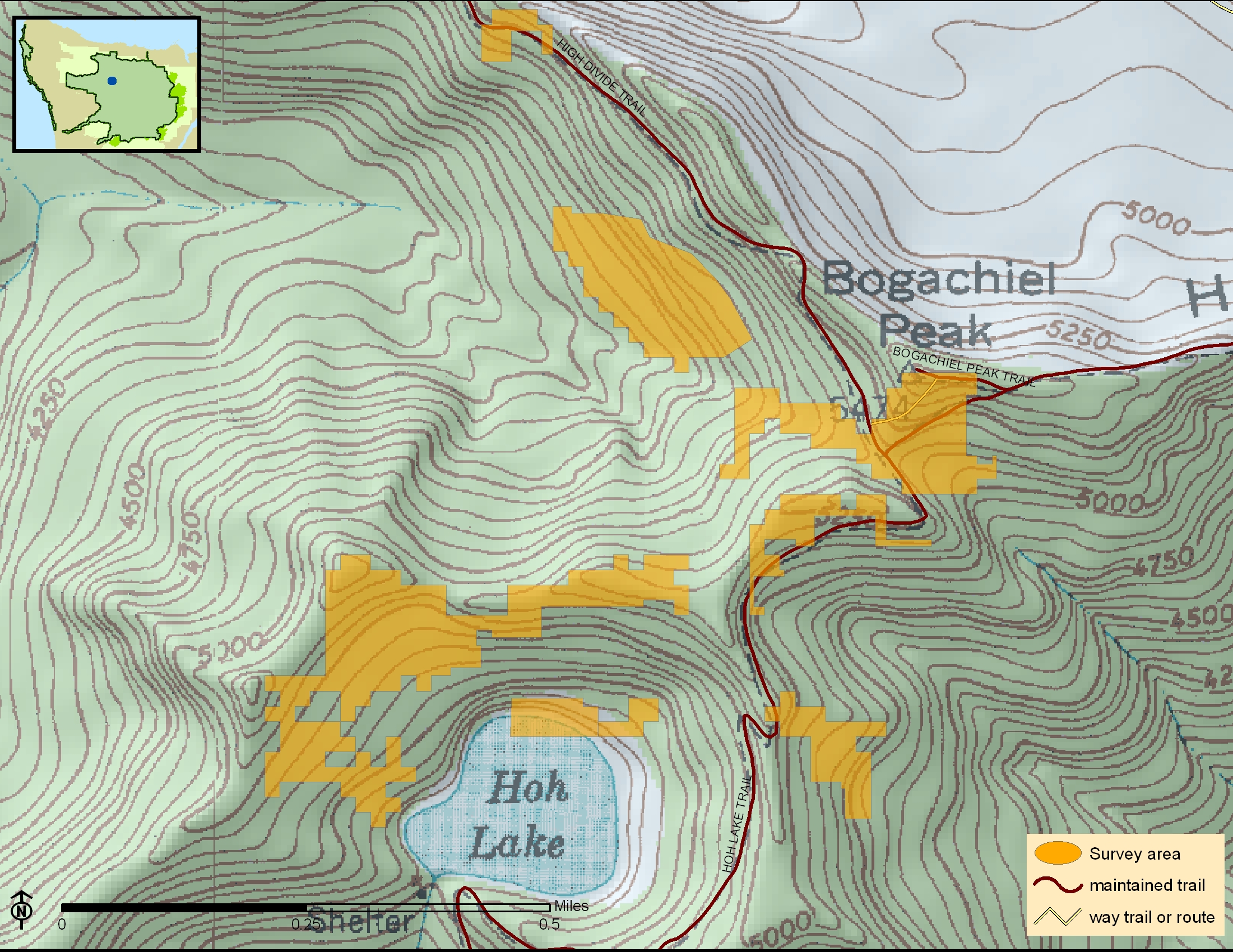 Marmot Map Hoh Lake