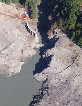 Glines Canyon Dam Aerial September