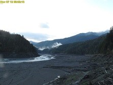 View from new webcam upstream of Glines Canyon Dam