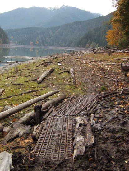 pathway across flat expanse