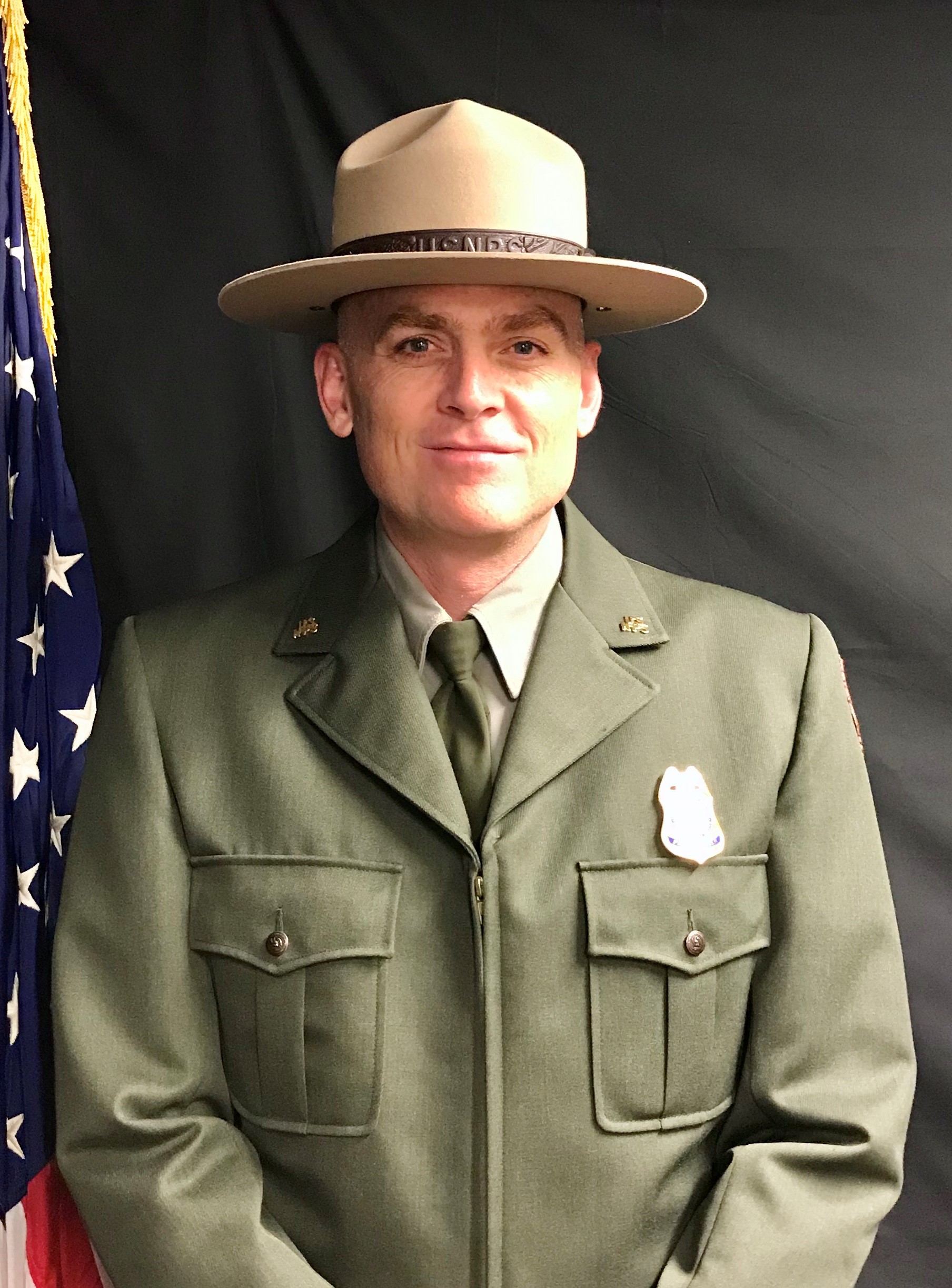 Olympic National Park Chief Ranger Scott Jacobs A male park ranger in uniform